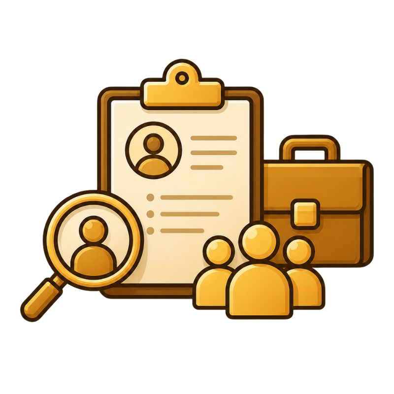 HR & recruitment HR and recruitment firm icon