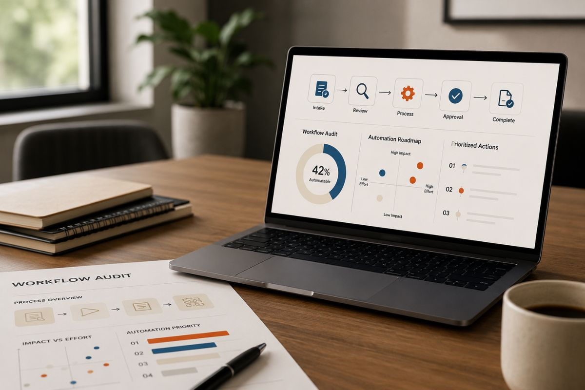 Audit & roadmap Workflow audit with prioritised automation roadmap