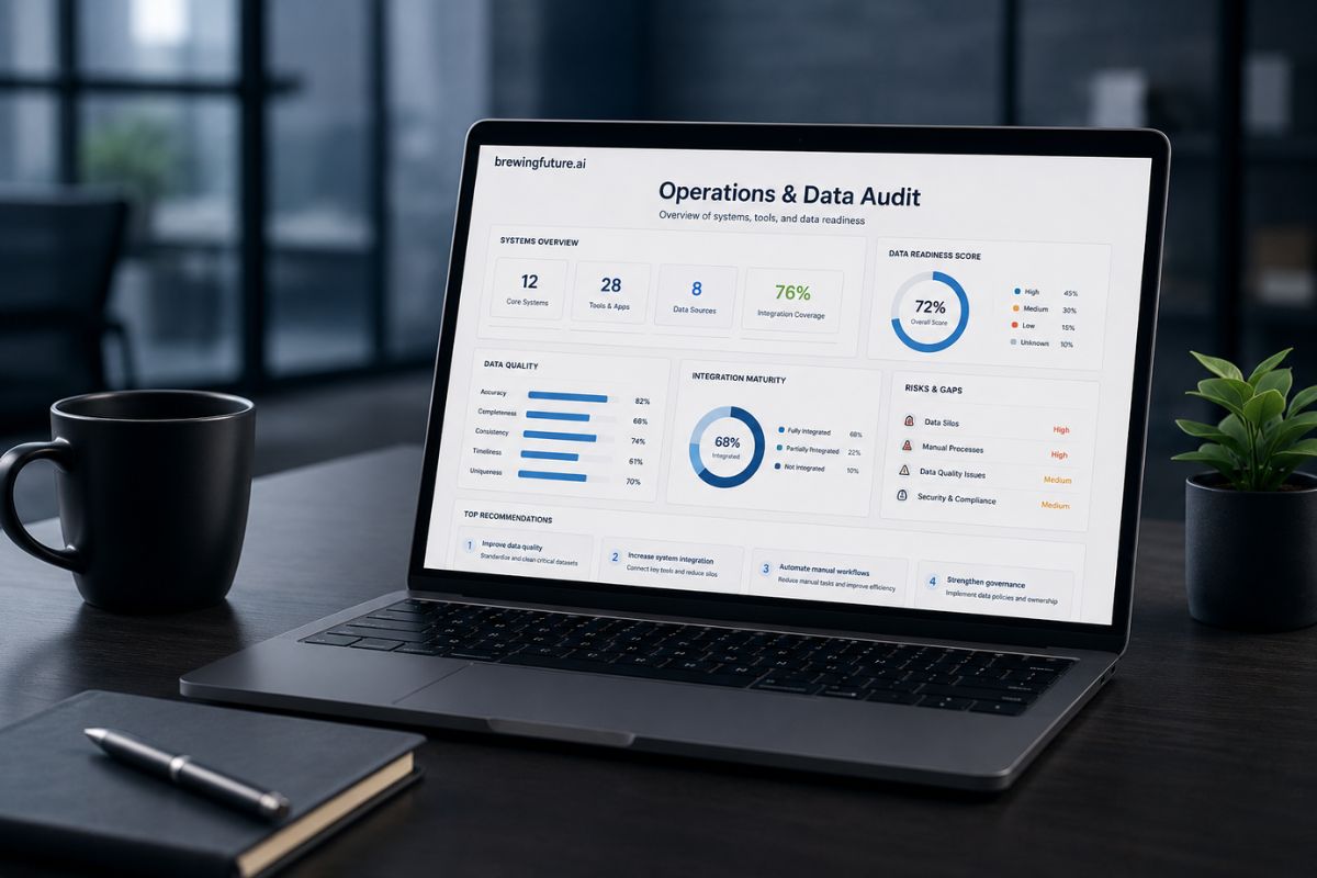 Readiness audit Audit of operations, tools, and data readiness